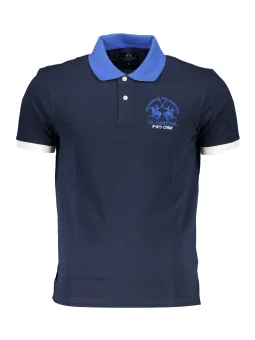 "La Martina Kontrast Polo - Exklusive Stickerei & Logo"