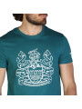 Grünes Aquascutum-T-Shirt mit Wappen