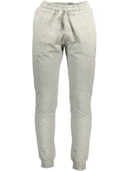 Elastische graue Sporthose mit Taschen & Logo - Hosen