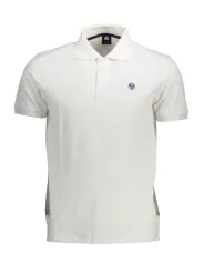 "North Sails Poloshirts im Sale | Kurzarm Polo mit Applikation und Logo aus Naturfasern online kaufen"|Planet-Deluxe