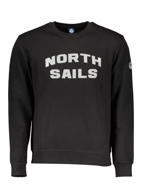 "North Sails Sweatshirts im Sale | LANGARM SWEATSHIRT RUNDHALS LOGO North Sails SCHWARZ online kaufen"|Planet-Deluxe