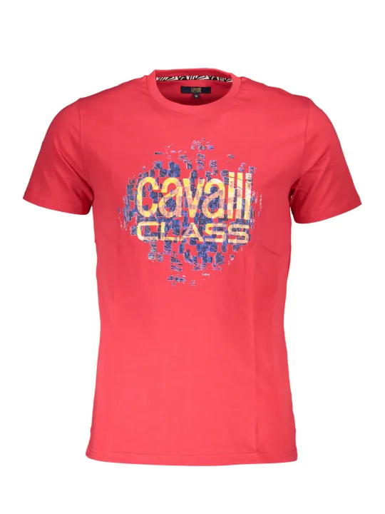 "Cavalli Class T-Shirts im Sale | Cavalli Class QXT61XJD060_DAF12AA_ROSSO2000 Rot online kaufen"|Planet-Deluxe