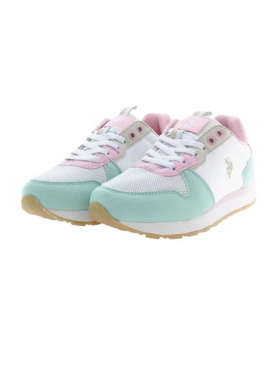 "Mädchen-Sneaker: U.S. Polo Sportschuhe mit Logo & Schnürung"
