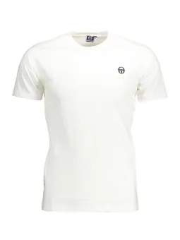 "Sergio Tacchini Logo T-Shirt - Kurzarm, Rundhals, Weiß"
