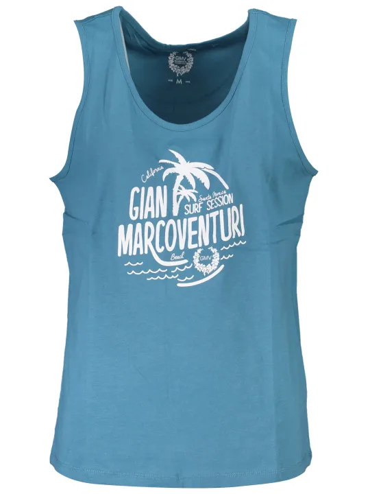 "GIAN MARCO VENTURI Hemden im Sale | GIAN MARCO VENTURI HERREN BLAUES TANKTOP online kaufen"|Planet-Deluxe