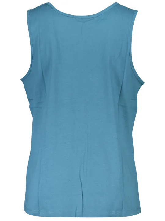 GIAN MARCO VENTURI Logo Tanktop Blau – Stilvolles Hemd