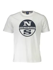 "North Sails T-Shirts im Sale | Kurzarm TShirt Rundhals Logo Druck North Sails Bianco online kaufen"|Planet-Deluxe