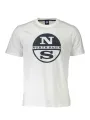 "North Sails T-Shirts im Sale | Kurzarm TShirt Rundhals Logo Druck North Sails Bianco online kaufen"|Planet-Deluxe