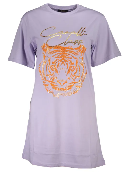 "Cavalli Class Startseite im Sale | CAVALLI CLASS T-SHIRT KURZE ÄRMEL DAMEN LILA online kaufen"|Planet-Deluxe