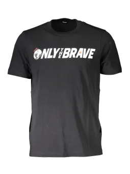 "Diesel Logo T-Shirt Schwarz: Kurzarm & Rundhals-Design"