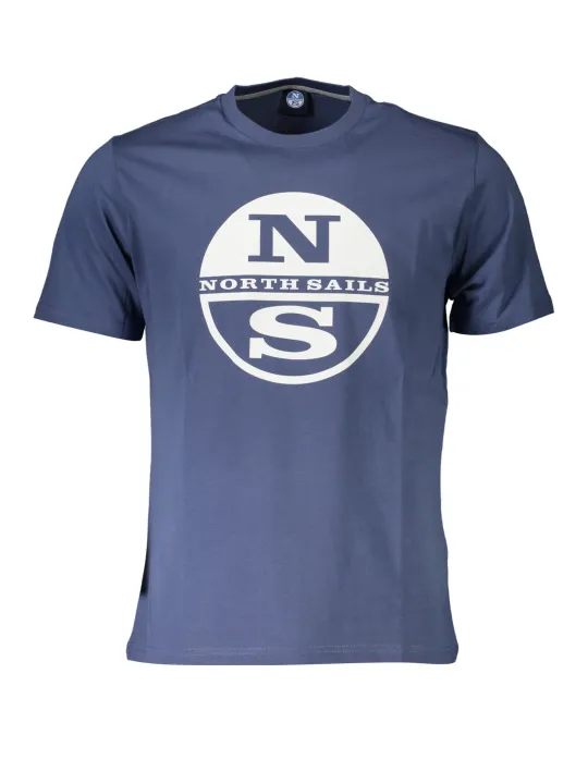 "North Sails T-Shirts im Sale | Kurzarm TShirt Rundhals Logo Blau North Sails online kaufen"|Planet-Deluxe