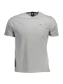 "North Sails T-Shirts im Sale | Graues TShirt aus Naturfasern mit Logo und Applikation online kaufen"|Planet-Deluxe