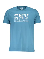 "GIAN MARCO VENTURI T-Shirts im Sale | GIAN MARCO VENTURI T-SHIRT RUNDHALS LOGO BLAU online kaufen"|Planet-Deluxe