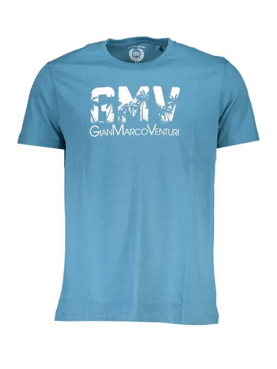 "GIAN MARCO VENTURI T-Shirts im Sale | GIAN MARCO VENTURI T-SHIRT RUNDHALS LOGO BLAU online kaufen"|Planet-Deluxe