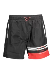 "Karl Lagerfeld Beachwear Badehosen im Sale | Karl Lagerfeld Badehose mit Taschen und Kontrastdetails online kaufen"|Planet-Deluxe