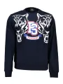 "Plein Sport Sweatshirts im Sale | Plein Sport Kontrast Sweatshirt mit Print und Logo Navy online kaufen"|Planet-Deluxe