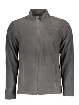 "Venturi Langarm-Sweatshirt: Stilvoll mit Taschen & Stickerei"