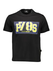 "Plein Sport T-Shirts im Sale | Kontrast TShirt mit Rundhals und Logo Plein Sport online kaufen"|Planet-Deluxe
