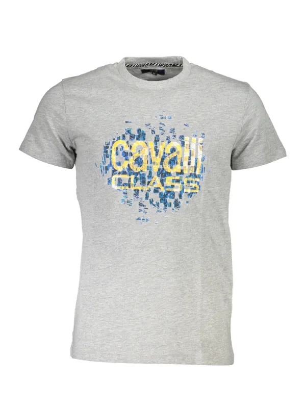 "Cavalli Class T-Shirts im Sale | Cavalli Class QXT61XJD060_3FC7E28_GRIGIO0496 Grau online kaufen"|Planet-Deluxe