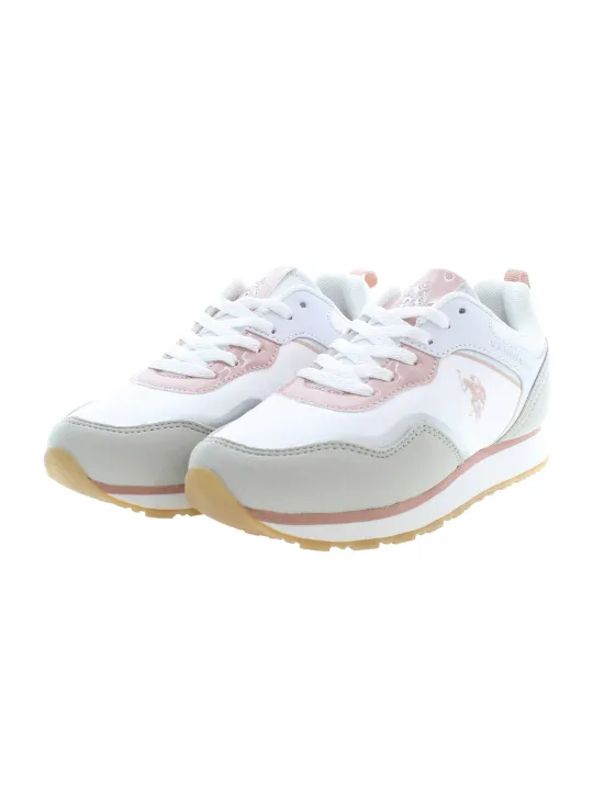 "U.S. POLO   BEST PRICE Sneakers im Sale | U.S. POLO Sportschuhe mit kontrastierenden Details und Logo für Mädchen online kaufen"|Planet-Deluxe