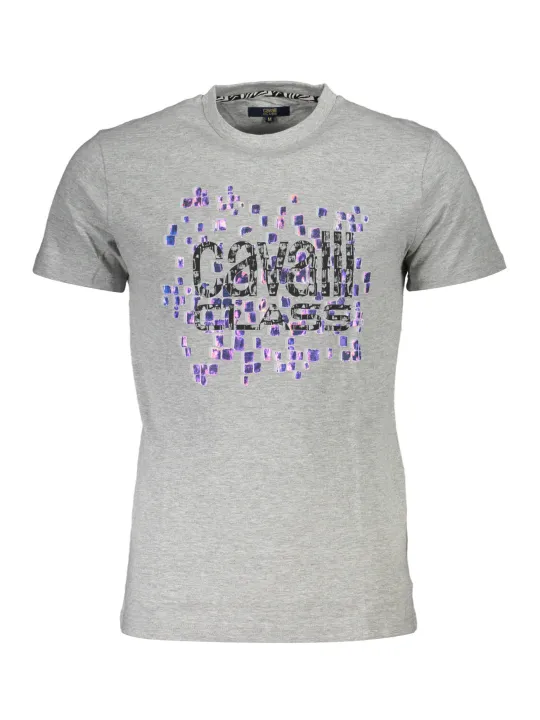 "Cavalli Class T-Shirts im Sale | Cavalli Class QXT61UJD060_44772C5_GRIGIO0496 Grau online kaufen"|Planet-Deluxe