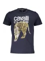 "Cavalli Class T-Shirts im Sale | Cavalli Class QXT061IJD060_5DD61CA_BLU04926 Blau online kaufen"|Planet-Deluxe