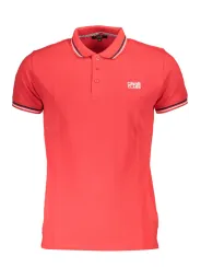 "Cavalli Class Poloshirts im Sale | Cavalli Class Poloshirt Rot mit Kontrastdetails und Logo online kaufen"|Planet-Deluxe