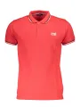 "Cavalli Class Poloshirts im Sale | Cavalli Class Poloshirt Rot mit Kontrastdetails und Logo online kaufen"|Planet-Deluxe