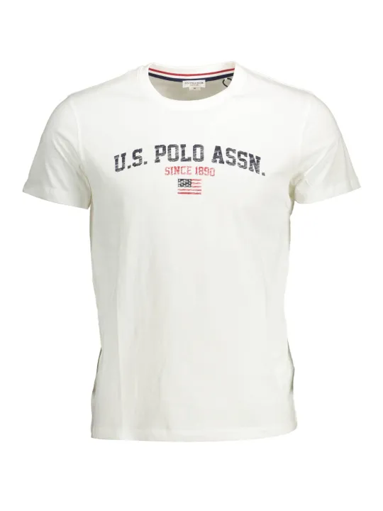"U.S. POLO T-Shirts im Sale | US POLO T-SHIRT KURZE ÄRMEL HERREN WEISS online kaufen"|Planet-Deluxe