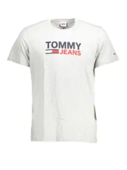 "Tommy Hilfiger T-Shirts im Sale | Bio-Baumwolle T-Shirt mit Logo-Print Rundhals Tommy Hilfiger online kaufen"|Planet-Deluxe