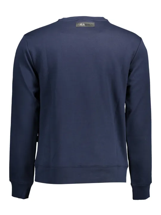 "Plein Sport Sweatshirts im Sale | Plein Sport Navy Sweatshirt mit Rundhals und Logo Druck online kaufen"|Planet-Deluxe