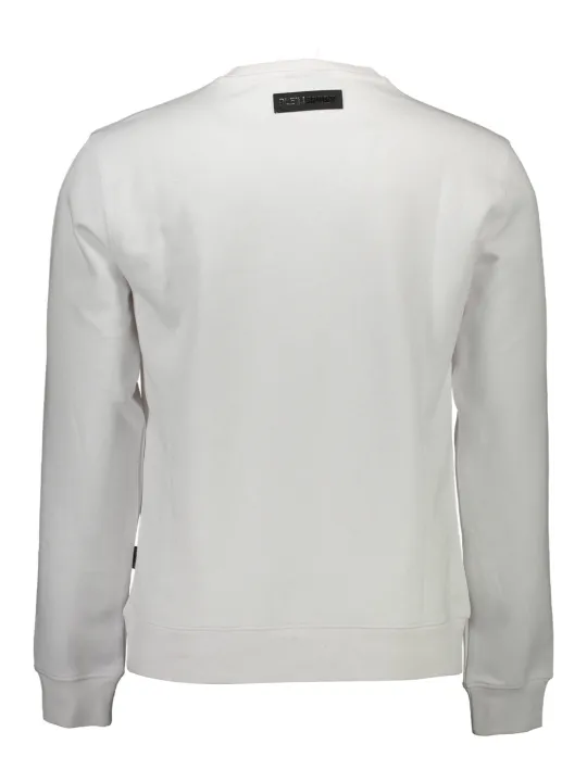 "Plein Sport Sweatshirts im Sale | Plein Sport Sweatshirt Rundhalsausschnitt Logo Weiß online kaufen"|Planet-Deluxe