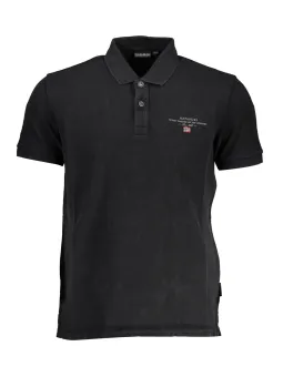 "Napapijri Poloshirt: Stilvolles Design mit Sticklogo"