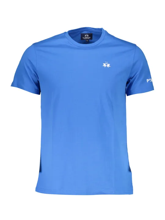 "LA MARTINA T-Shirts im Sale | La Martina Kurzarmshirt Blau Logo Stickerei online kaufen"|Planet-Deluxe