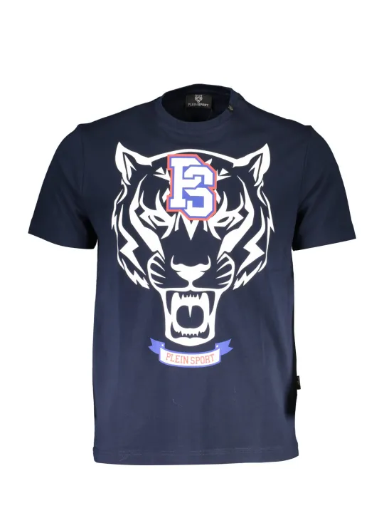 "Plein Sport T-Shirts im Sale | Navy Rundhals TShirt Logo Plein Sport online kaufen"|Planet-Deluxe