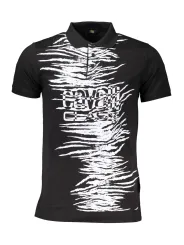 "Cavalli Class Poloshirts im Sale | Kurzarm Poloshirt mit Logo und 3 Knöpfen Normale Passform online kaufen"|Planet-Deluxe