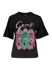 "Cavalli Class Startseite im Sale | CAVALLI CLASS KURZARM-T-SHIRT DAMEN SCHWARZ online kaufen"|Planet-Deluxe