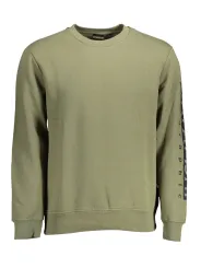 "Napapijri Sweatshirts im Sale | Napapijri Sweatshirt Rundhals Logo Druck Grün online kaufen"|Planet-Deluxe