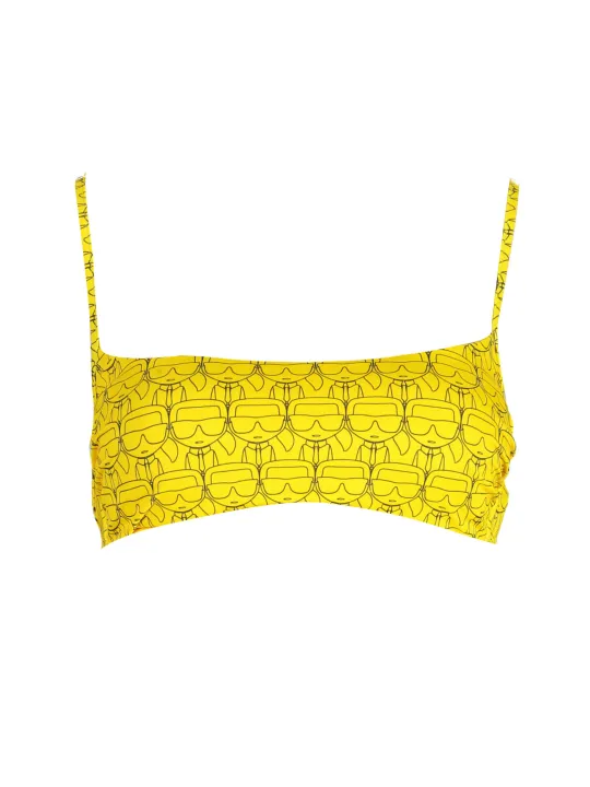 "Karl Lagerfeld Beachwear Startseite im Sale | KARL LAGERFELD BEACHWEAR BADEANZUG-OBERTEIL DAMEN GELB online kaufen"|Planet-Deluxe