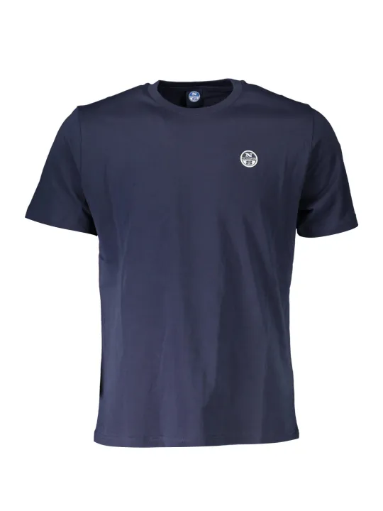 "North Sails T-Shirts im Sale | Kurzarm TShirt Rundhals Logo North Sails Blau  online kaufen"|Planet-Deluxe