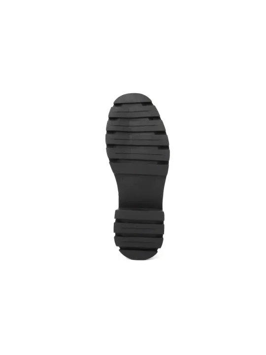 Schwarze modische Stiefelette mit dicker Sohle