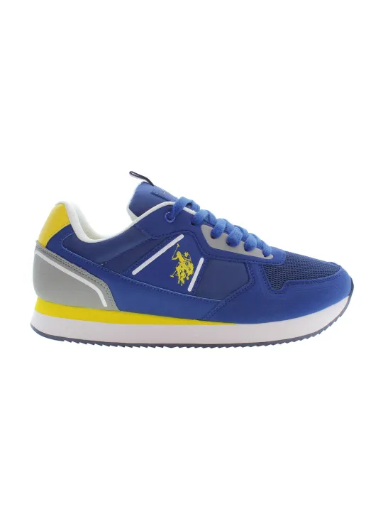 US POLO Kontrast Sneaker mit Logo und Schnürsenkeln