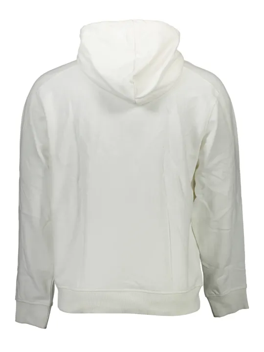 "Calvin Klein Sweatshirts im Sale | Calvin Klein Weißer Biobaumwolle Hoodie mit Tasche online kaufen"|Planet-Deluxe