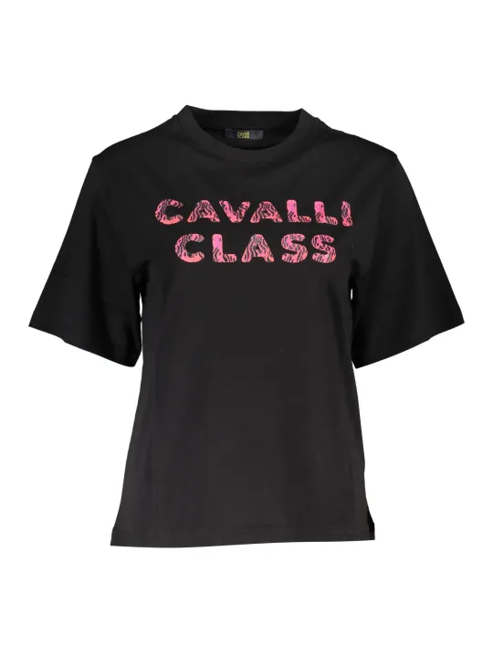 "Cavalli Class T-Shirts im Sale | Cavalli Class QXT62AJD060_B6A0E05_NERO05051 online kaufen"|Planet-Deluxe
