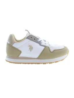 Beiger U.S. POLO Mädchen-Sneaker mit Logo & Schnürung