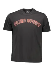 "Plein Sport T-Shirts im Sale | Plein Sport TShirt Kurzarm Rundhals Logo Print Schwarz online kaufen"|Planet-Deluxe