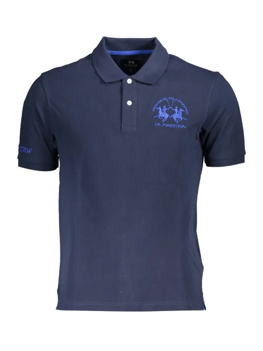 "La Martina Poloshirt: Kurzarm, 2 Knöpfe, Logo-Stickerei"
