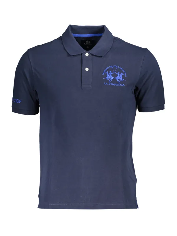 "La Martina Poloshirt: Kurzarm, 2 Knöpfe, Logo-Stickerei" "La Martina Poloshirt: Kurzarm, 2 Knöpfe, Logo-Stickerei"