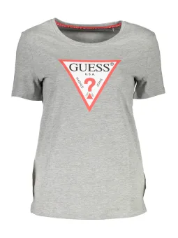 GUESS T-Shirt: Stilvolles, graues Design für jeden Anlass