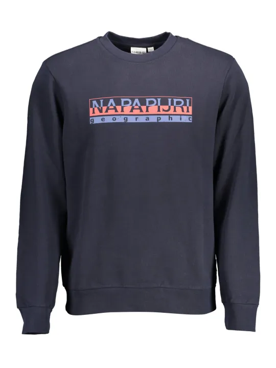 "Napapijri Sweatshirts im Sale | Napapijri Rundhals Sweatshirt Blau Logo online kaufen"|Planet-Deluxe